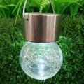 TERGAYEE Hanging Solar Lights Outdoor Waterproof Solar Light Crackle Hanging Yard Crack Ball Lamp Outdoor Pendant Light for Garden Yard Patio Lawn Party Wedding Birthday Christmas