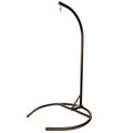 C-Shape Base Hanging Chair Hammock Stand - Powder Coated Construction for Egg Chair and Indoor/Outdoor Hammock Chairs X-Large (Coffee)