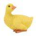 Duck Ornament Resin Weather Resistant Cute Vivid Expression Duck Statues Sculpture for Garden Yard Pond Yellow