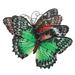 4 Pcs Wrought Iron Butterfly Decoration Ornament Sculptures and Figurines Butterflies Outdoor Metal Wall Art Household