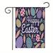 Happy Easter Garden Flag 12.5*18inch Farmhouse fall decor Vertical Spring