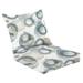 Outdoor Deep Seat Cushion Set 24 x 24 Abstract nordic print geometric shapes circles white Watercolor Deep Seat Back Cushion Fade Resistant Lounge Chair Sofa Cushion Patio Furniture Cushion