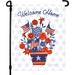 YCHII Patriotic Garden Flag - Double-Sided Print Art Memorial Day Garden Flag - 4th of July Garden Flag to Welcome Guests - Garden Flags for Outside Yard - Suits Standard Stands