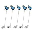 ZPAQI 5pcs Garden Butterfly Clips 3D Butterflies Clamp Garden Stakes Decor Yard Art