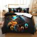 Fashion Bedspreads Dream Catcher Wolf Printed Comforter Cover Pillowcase Adult Home Bedding Set California King (98 x104 )