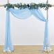 Light Pink Wedding Arch Drapes Chiffon Fabric Drapery Sheer Backdrop Curtains for Party Ceremony Arch Stage Decorations