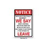 1pc Warning Metal Tin Sign No Trespassing Signs Private Property, Metal 24 Hour Video Surveillance Signs Security Camera Sign For Home Outdoor Property Yard Business Driveway Alert 20x30cm/8''x12''