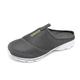 Men's Clogs Mules Half Shoes Comfort Shoes Walking Casual Daily Tissage Volant Loafer Dark Grey Black Army Green Summer Spring