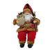 ZPAQI 14 Sitting Santa Claus Figurines Christmas Figure Decorations Hanging Xmas Tree Ornaments Santa for Doll Toy Collectible Statues