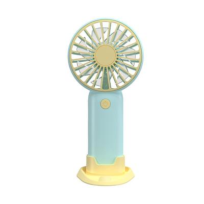 Detachable Base USB Rechargeable Desktop Fans for Office Study Outdoors Home Cute Mini Portable Fan with Mobile Phone Holder