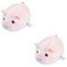 Clockwork Plush Pig Educational Toys Jumping Animal Baby 2 Pack Rabbit Piggy Plastic Hair Scrunchies