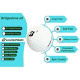 12 Bridgestone e6 Golf Balls in Mint Condition Recycled Used Golf Balls AAAAA Quality White