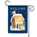 Grandkids Spoiled Here Christmas Gard Flags Gingerbread Man Double Sided Candy Flag Snowflake Outdoor Lawn Yard Flags