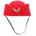 Oahisha Flight Attendant Hat Band Costume Hat Airplane Hostess Hat Stewardess Hat Uniform Cosplay Hat for Decor