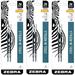 Zebra G-301 JK-Refill 0.7mm .. .. Black 2 Refills .. (Pack .. of 3) ..