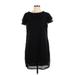Ces Femme Casual Dress - Shift: Black Grid Dresses - New - Women's Size Large