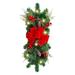 Ttybhh Pendant Clearance Wreath Promotion! The Cordless Prelit Stairway Trim Christmas Wreaths for Front Door Holiday Wall Window Hanging Ornaments for Indoor Outdoor Home Xmas Decor Red