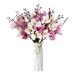 Ttybhh Simulated Pendant Clearance Artificial Flowers Promotion! Colorful European Elegant Magnolia Imitation Flower Living Room Dining Table Decoration Flower Art Pink