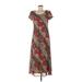 Jessica Howard Casual Dress: Brown Leopard Print Dresses - Women's Size 8