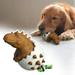 CUSSE Dinosaur Egg Shape Aggressive Chew Dog Toys Dog Chew Toys Large Breed Indestructible Dog Toys Brown