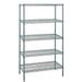 Quantum Storage Systems Quantum Wire Shelving 5 Shelf Starter Units 30 x 60 x 63 - Gray Epoxy