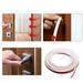 VOSS Silicone Door Weather Stripping Door Seal Strip For Doors & Windows Multi Layer Soundproof Holes Self Adhesive Backing Seal Easy Cut To Size