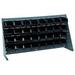 Quantum Storage Systems QBR-3619-210-32BK Ultra Bin Complete Bench Rack Package with 32 Ultra Bins 36 x 8 x 19 Black