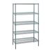 Quantum Storage Systems WR86-2136GY-5 Wire Shelving 5 Shelf Starter Units 21 x 36 x 86 Gray Epoxy