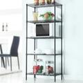 Mother s Day Sales - Changeable Assembly Floor Standing Carbon Steel Storage Rack Black