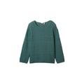 Tom Tailor Plus - gestreifter Strickpullover mit Bio-Baumwolle Damen sea pine green, Gr. 50, Weiblich Pullover