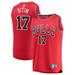 "Onuralp Bitim Men's Fanatics Branded Red Chicago Bulls Fast Break Custom Replica Jersey - Icon Edition"