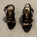 Nine West Shoes | Nine West 3” Heels, Chunky Heels, Comfortable, With Adjustable Buckles | Color: Black | Size: 5