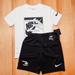 Nike Matching Sets | Nike 3brand Boys T-Shirt And Shorts Set | Color: Black | Size: Various