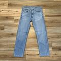 Levi's Jeans | Men's Levis 505 Regular Fit Denim Jeans Sz 34x32 Blue Stretch Modern Red Tab | Color: Blue | Size: 34