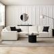 DUSK Brooklyn Large Left Hand Facing L-Shape Sofa - Ivory