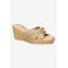 Women's Ghita Sandal by Franco Sarto in Natural Crepe (Size 9 1/2 M)