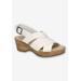 Wide Width Women's Raffey Sandal by Naturalizer in White (Size 9 1/2 W)