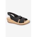 Women's Gannett Sandal by Franco Sarto in Black Croco (Size 11 M)