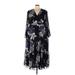 City Chic Casual Dress: Black Floral Motif Dresses - Women's Size 20 Plus