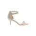 Chinese Laundry Heels: Ivory Solid Shoes - Women's Size 10 - Open Toe