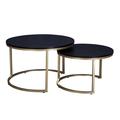 Kendall Coffee Table Nest - Set of 2 - Black Ash