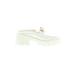 Azalea Wang Mule/Clog: White Solid Shoes - Women's Size 8 - Almond Toe