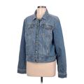 d. jeans Denim Jacket: Short Blue Jackets & Outerwear - Women's Size Large