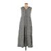 Max Studio Casual Dress - Maxi: Gray Marled Dresses - Women's Size Medium