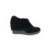 Dr. Scholl's Ankle Boots: Slip-on Platform Casual Black Print Shoes - Women's Size 9 - Round Toe