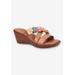 Wide Width Women's Bellefleur Sandal by Franco Sarto in Tan (Size 9 1/2 W)