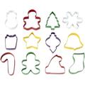 Wilton Ausstechformen Weihnachten Set/12 - Ausstecher Set, Plätzchen Ausstecher, Cookie Cutter zum Ausstechen von Plätzchen, Keksen, Fondant