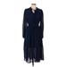 Altar'd State Casual Dress - A-Line: Blue Print Dresses - Women's Size Medium