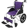 Folding Wheelchair, Bariatric Transport Chair Portable,Aluminum Alloy Heavy Duty and Extra Wide Wheelchair with Removable,with Hand Brakes, 23" Seat