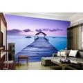 Blue Sea Landscape Marine Wall 3Dtv of The House Hd Living Room Bedroom Painting Art Style Light Material Waterproof Wat 3D Wallpaper Paste Living Room The Wall for Bedroom Mural border-430cm×300cm